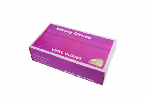 Disposable Medium Blue Vinyl Powder Free Gloves Box of 1000