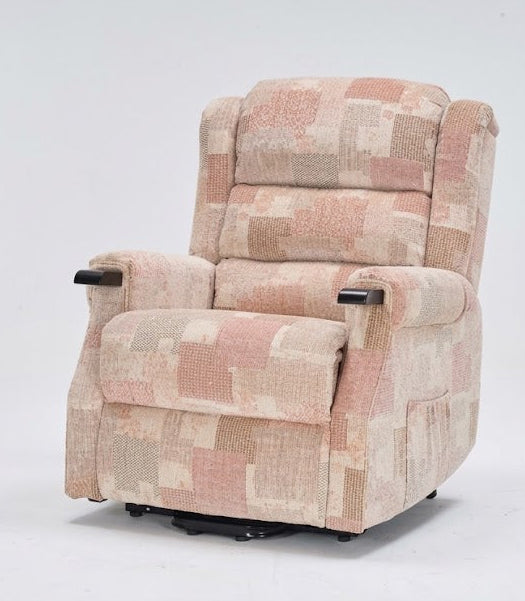 Taylor Dual Motor Rise & Recline Power Chair Fabric Brown