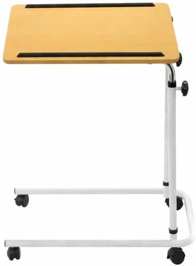 Overbed Table with Wheels Height Adjustable and Lightweight Over Bed Chair