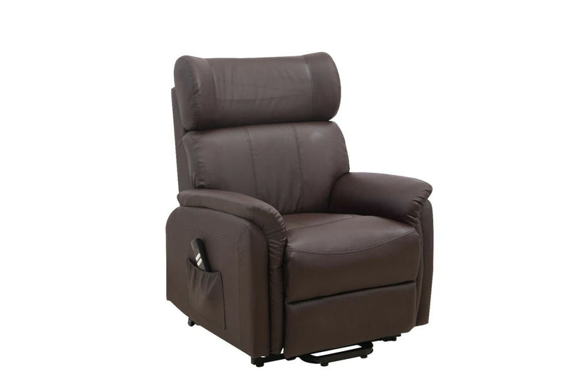 Dual Motor Rise and Recline Chair Brown