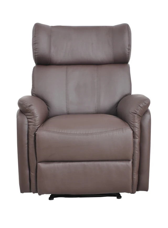 Bonded Leather Recliner Armchair Sofa Lounge Home Chair Brown
