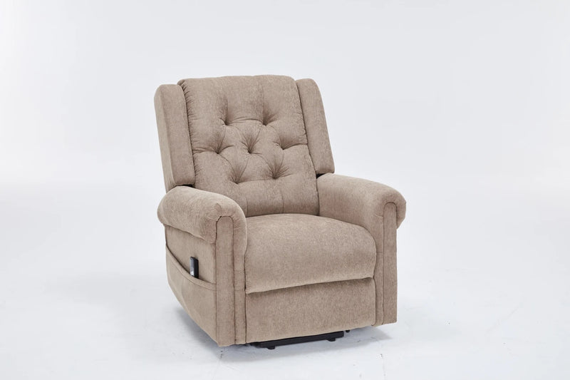 Gina Coco Fabric Electric Rise and Recline Armchair Chair