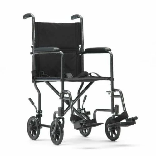 Compact Transit Transfer Lightweight Folding Wheelchair