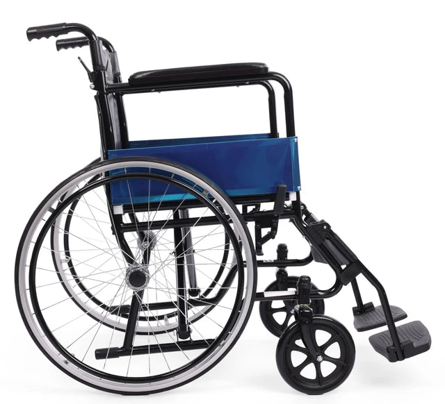 Self Propel Compact Folding Wheelchair with Fold Down Handles