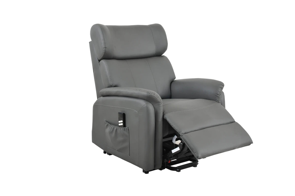Twin Motor Rise and Recline Chair Grey
