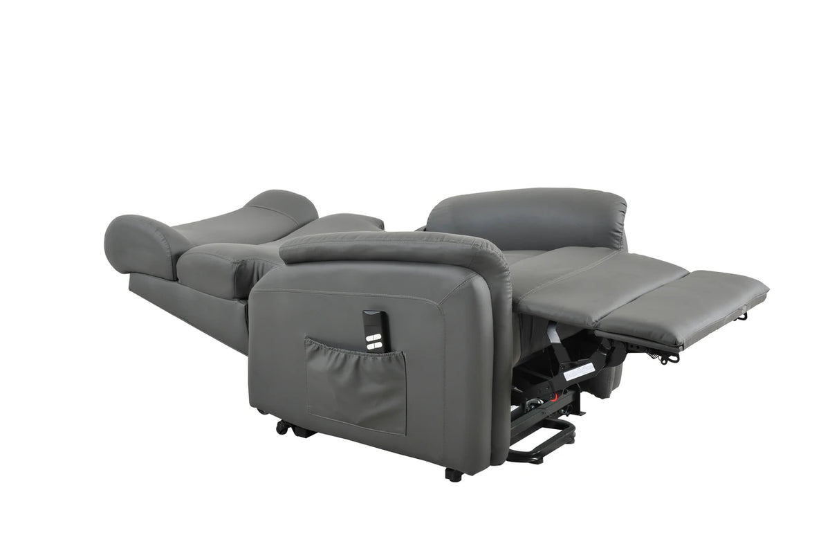 Twin Motor Rise and Recline Chair Grey
