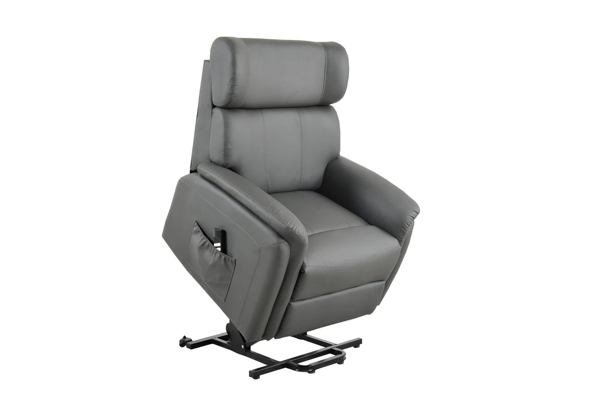 Twin Motor Rise and Recline Chair Grey