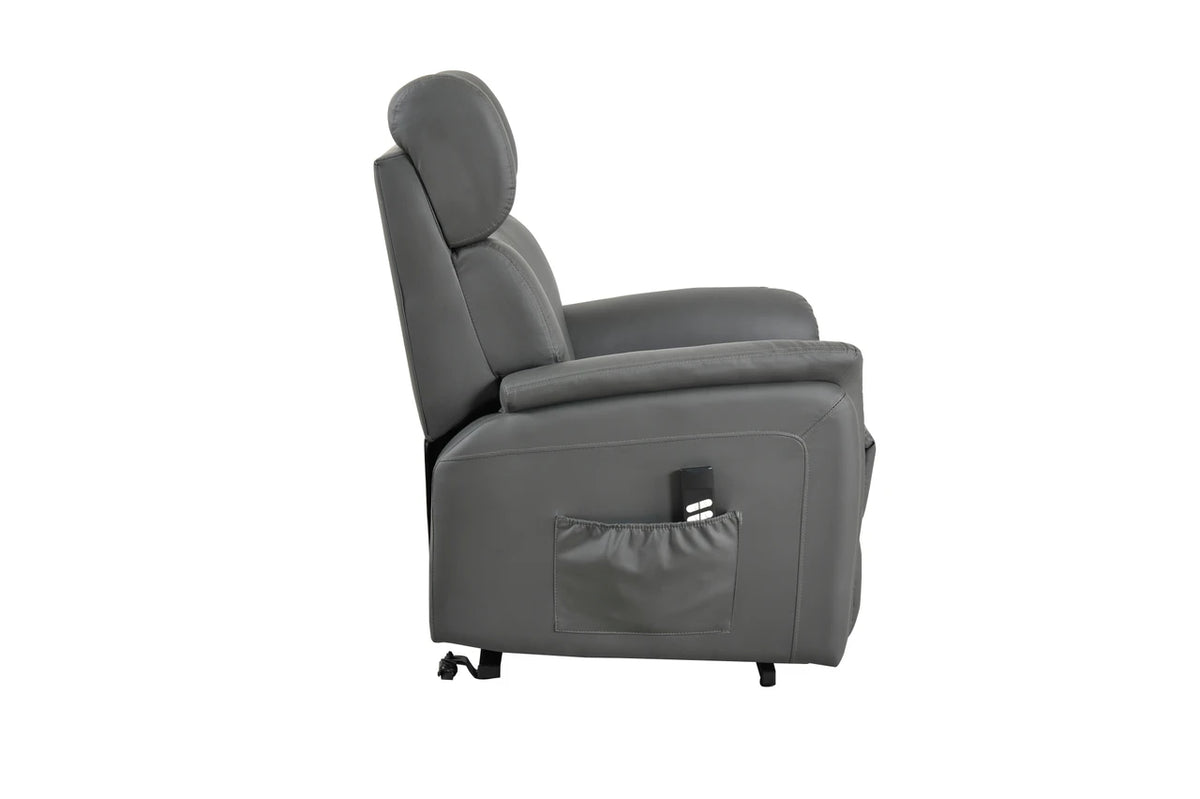 Twin Motor Rise and Recline Chair Grey