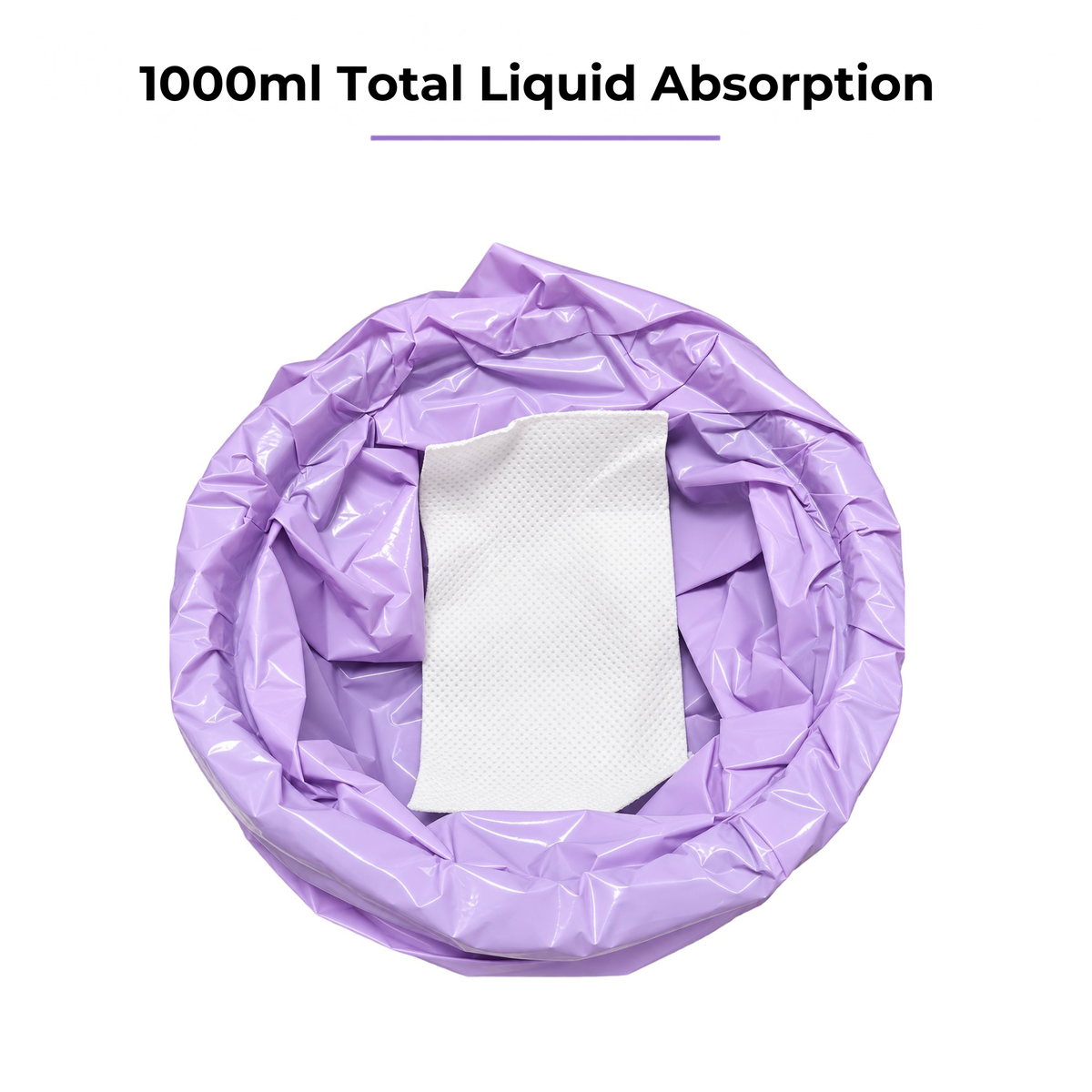 Angel Mobility Lavender Scented Commode Liners, Disposable Commode Bags with Absorbent Pad, Odour Control, Leak Resistant, Pack of 50