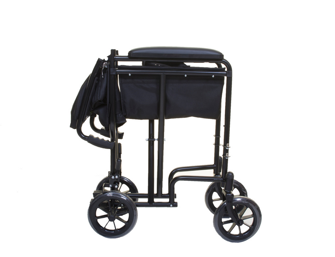 Compact Transit Transfer Lightweight Folding Wheelchair
