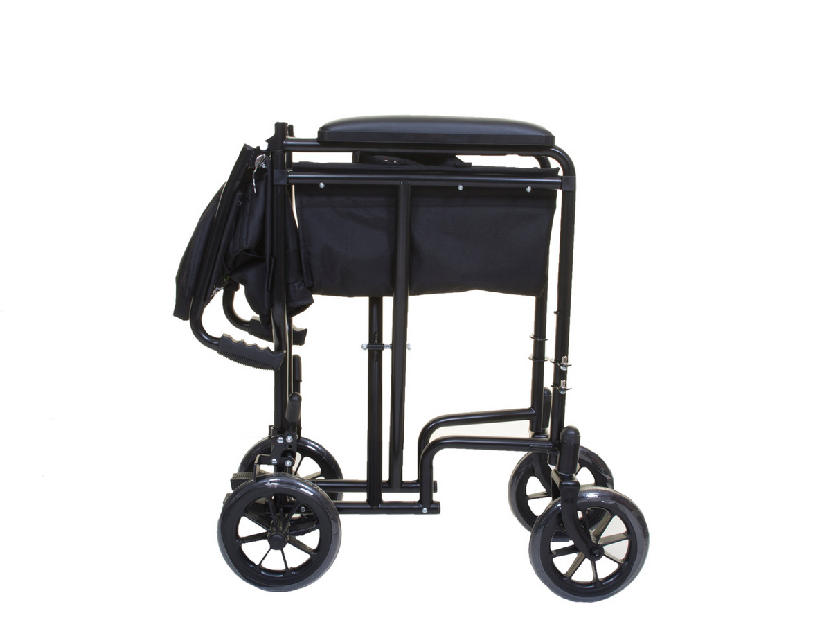 Compact Transit Transfer Lightweight Folding Wheelchair
