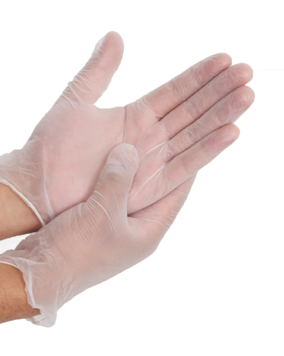 Simply Gloves Disposable Vinyl Medium Clear Powder Free 1000