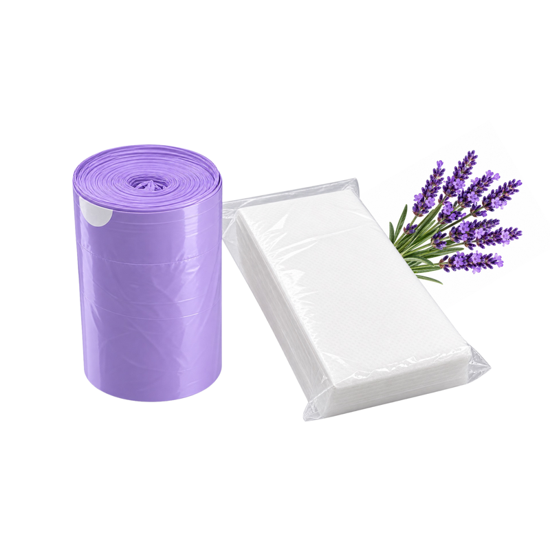 Angel Mobility Lavender Scented Commode Liners, Disposable Commode Bags with Absorbent Pad, Odour Control, Leak Resistant, Pack of 50