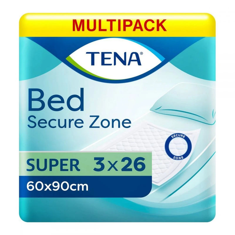 TENA Bed Secure Zone Disposable Bed Pads 78 Pads