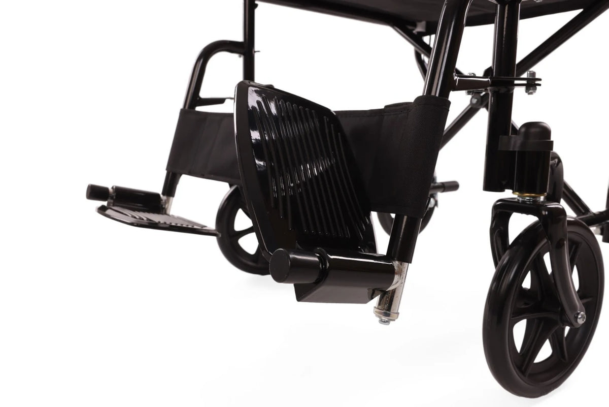 Ultra-Lightweight Folding Transit Wheelchair (10kg) with Attendant Brakes