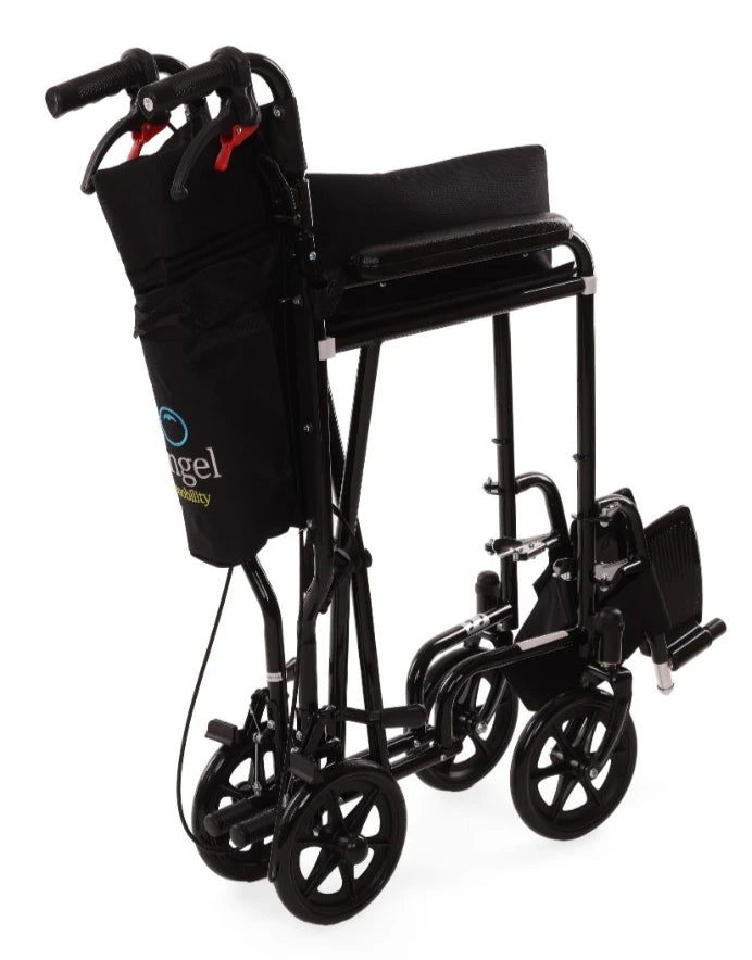 Ultra-Lightweight Folding Transit Wheelchair (10kg) with Attendant Brakes