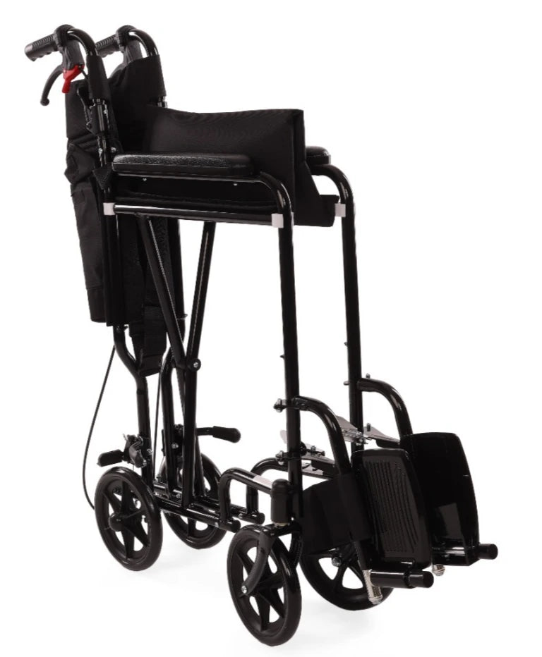 Ultra-Lightweight Folding Transit Wheelchair (10kg) with Attendant Brakes