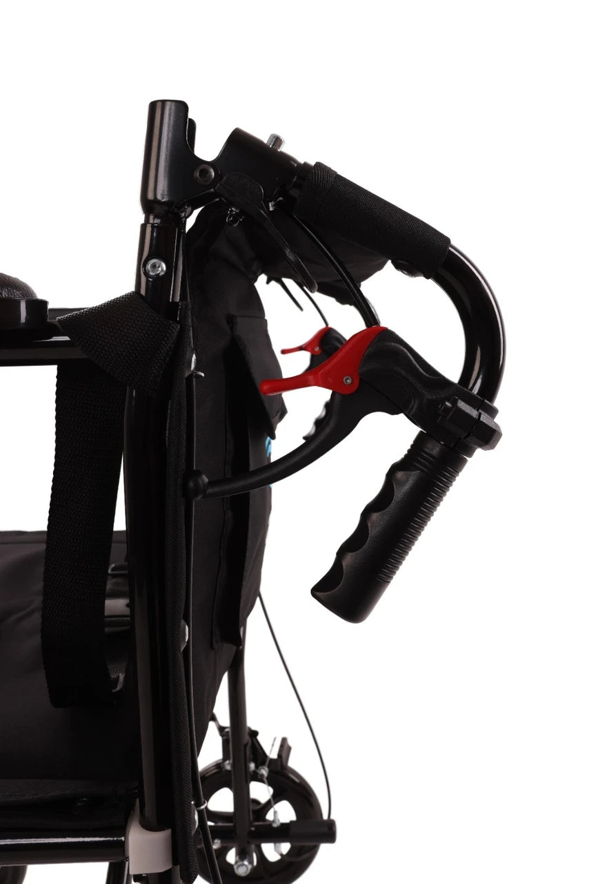 Ultra-Lightweight Folding Transit Wheelchair (10kg) with Attendant Brakes